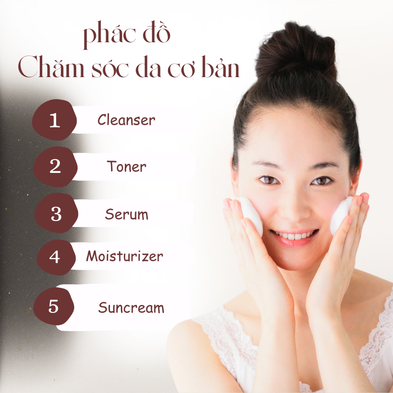 phác đồ chăm sóc da cơ bản