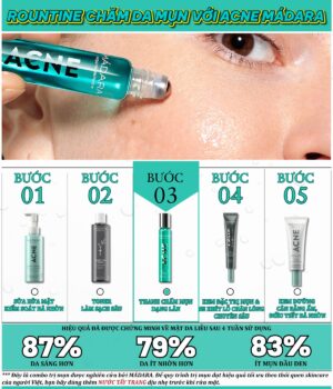 trị mụn mádara